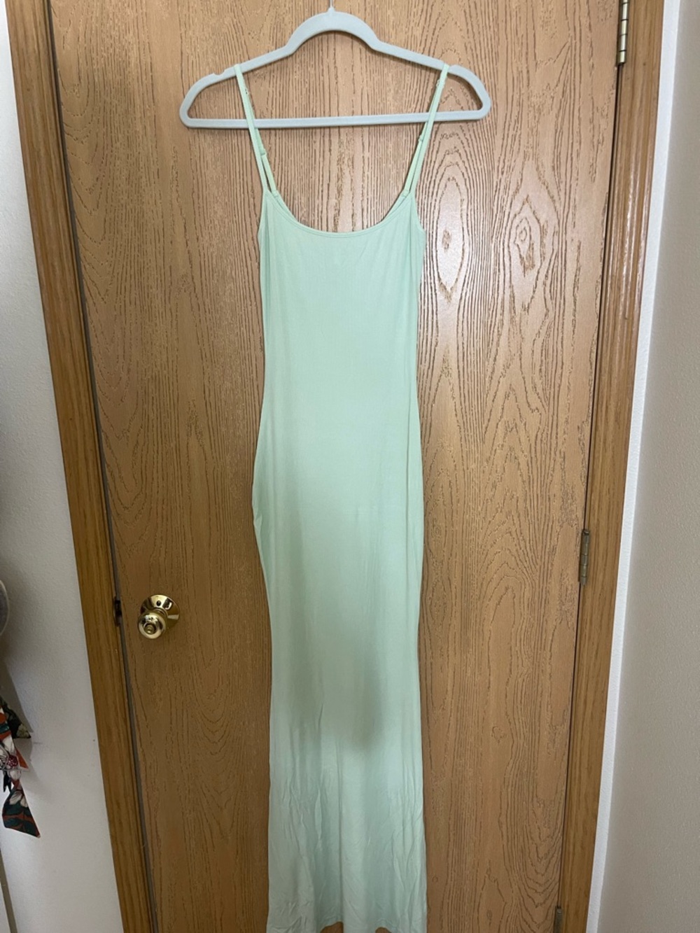 SKIMS Light Mint Slip Maxi Dress